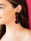 Big Geometric Beads Earrings Female Jewelry Halloween Accessiores