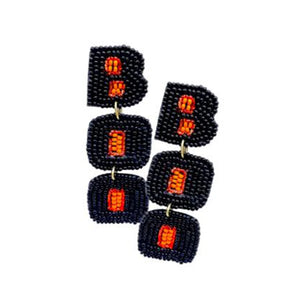 Big Geometric Beads Earrings Female Jewelry Halloween Accessiores