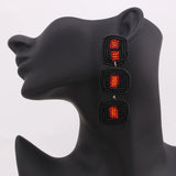 Big Geometric Beads Earrings Female Jewelry Halloween Accessiores