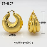 Big Hoop Earrings Dubai African Plated Jewelry for Party Wedding