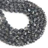 Faceted Labradorite Stone Beads Round Beads DIY Jewelry Making 6/8/10MM