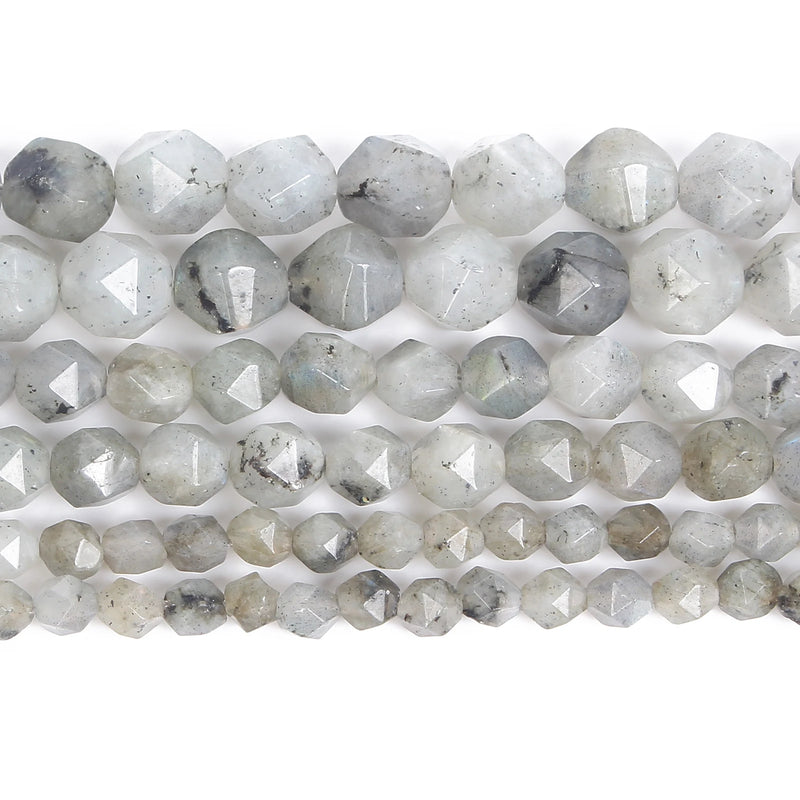 Labradorite Faceted Stone Beads 6/8/10MM