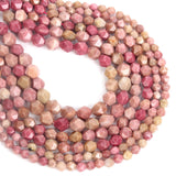 Natural Stone Beads Red Wood Veins Round Losse Beads Jewelry Making DIY 6/8/10MM