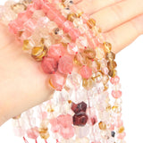 Faceted Watermelon Stone Beads Round Loose Beads for Jewelry Making DIY 6/8/10MM