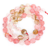 Faceted Watermelon Stone Beads Round Loose Beads for Jewelry Making DIY 6/8/10MM