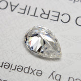 0.5-6ct D VVS1 Pear Cut Moissanite Loose Stone