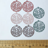 Big Flower Copper Circle DIY Accessories Components for Women