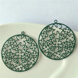 Big Flower Copper Circle DIY Accessories Components for Women