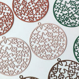 Big Flower Copper Circle DIY Accessories Components for Women