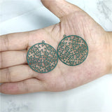 Big Flower Copper Circle DIY Accessories Components for Women