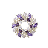 Big Flower Crystal Brooch For Women Bouquet Rhinestone Brooch Pin