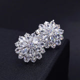 Lab Diamond Stud Earring 925 Silver Wedding Earrings for Women