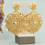 Plated Hoop Earrings for Bride Lady Drop Earrings Gift