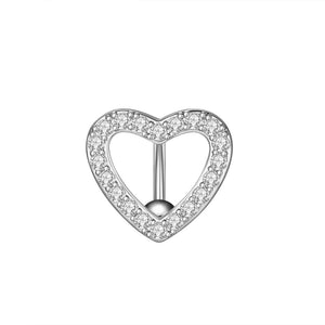 Steel Belly Button Ring Reversed Bar Navel Piercing