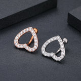 Steel Belly Button Ring Reversed Bar Navel Piercing