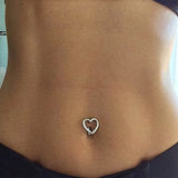 Steel Belly Button Ring Reversed Bar Navel Piercing