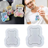 Big Little Bear Quicksand Silicone Mold Keyring Pendant Ornament Mold