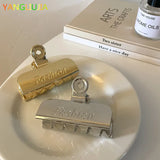 Metal Clip Hair Claw Women's Clips Accessories Jewelry Girls Crab Wedding