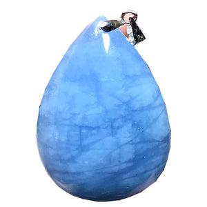 Natural Ocean Aquamarine Pendant Jewelry Healing Crystal Silver Stone