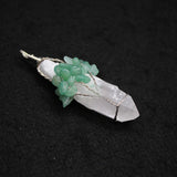 Crystal Pendant Tree of Life Wire Wrapped Healing Point Necklace