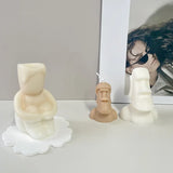 Big Nose Head Portrait Silicone Mold for DIY Scented Candle Soap Home Decoration