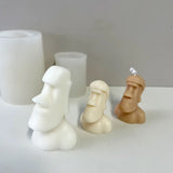 Big Nose Head Portrait Silicone Mold for DIY Scented Candle Soap Home Decoration