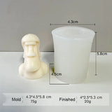 Big Nose Head Portrait Silicone Mold for DIY Scented Candle Soap Home Decoration