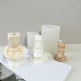 Big Nose Head Portrait Silicone Mold for DIY Scented Candle Soap Home Decoration