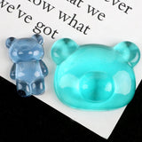 Big Nose Teddy Bear Crystal Epoxy Resin Mold Pendant DIY Crafts Silicone Mould