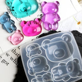 Big Nose Teddy Bear Resin Mold Pendant DIY Crafts Mould