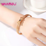 Wide Bow Knot Bangle 925 Sterling Silver Statement Bracelet for Women Girls
