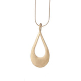 Vintage Oval Pendant Necklace Women Long Punk Accessory