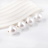 Large Pearl Earrings for Women 20mm 14mm Classic Faux Round Studs