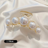 Big Pearl Hair Claw For Women Ladies Makeup Hair Barrettes Hair Accessories