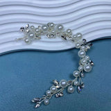 Big Pearl Headband for Bride Wedding Hair Accessories Rhinestone Hairbands