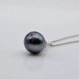 Baroque Silver Wire Woven Pearl Pendant Necklace