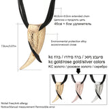 Big Pendant Necklaces for Women Gift Necklace Layer Leather Chain Steampunk Goth