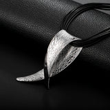 Big Pendant Necklaces for Women Gift Necklace Layer Leather Chain Steampunk Goth