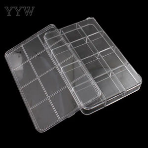 Plastic Tool Box Case 12-cells Jewelry Craft Organizer