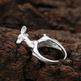3D Deer Antler Ring Open Jewelry For Women