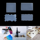 Rectangle Plate UV Epoxy Resin Mold for DIY Craft Making