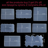 Rectangle Plate UV Epoxy Resin Mold for DIY Craft Making