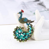 Rhinestone Bird Brooch Women Beauty Wedding Pin