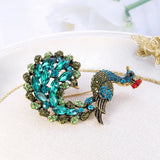 Rhinestone Bird Brooch Women Beauty Wedding Pin