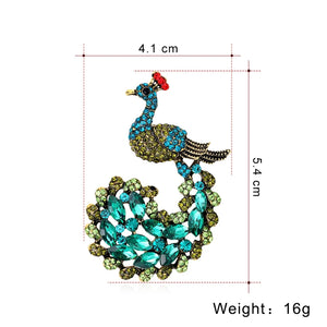 Rhinestone Bird Brooch Women Beauty Wedding Pin