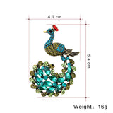 Rhinestone Bird Brooch Women Beauty Wedding Pin