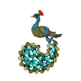 Rhinestone Bird Brooch Women Beauty Wedding Pin