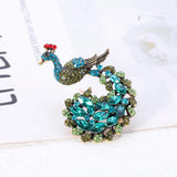 Rhinestone Bird Brooch Women Beauty Wedding Pin