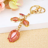 Crystal Tulip Keychain - Bag Charm For Women