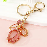 Crystal Tulip Keychain - Bag Charm For Women